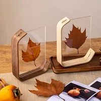 Solid Wood Photo Frame Advanced Black Walnut Acrylic Transpa