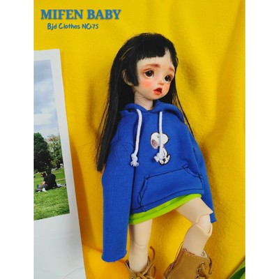 taobao agent Mifen baby Snoopy hooded sweater BJD YOSD six -point cute baby clothing BJD baby jacket