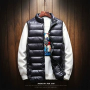 Vest nam mùa thu và mùa đông xuống cotton vest vest nam phiên bản Hàn Quốc của xu hướng áo dày trùm đầu áo khoác cotton