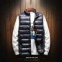 Vest nam mùa thu và mùa đông xuống cotton vest vest nam phiên bản Hàn Quốc của xu hướng áo dày trùm đầu áo khoác cotton hoodie nam