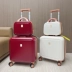 vali du lịch cute Hộp đựng máy tính 18 inch phong cách retro siêu dễ thương, vali cưới màu đỏ, hộp của hồi môn, hộp đựng xe đẩy có bánh xe im lặng bán vali du lịch gia vali keo xach tay Vali du lịch