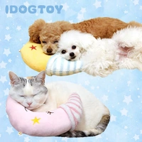 Nhật Bản nhập khẩu chó cưng mèo đồ chơi icat & idog new moon good night night gối mèo 1 đồ chơi chó gặm xương
