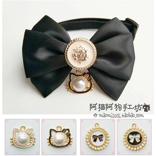 Ретро галстук-бабочка ручной работы, колокольчик с бантиком, чокер, аксессуар, домашний питомец, кошки и собаки, в британском стиле, кот