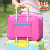Túi hành lý xách tay có thể được đặt túi xe đẩy túi lưu trữ du lịch túi xe đẩy trường hợp túi nam và nữ túi du lịch túi du lịch vali màu hồng