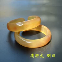 Handmade tự nhiên máu sừng sừng vòng đeo tay mở vòng đeo tay chaise dài và mỏng vòng tay Tây Tạng trang sức dân tộc phong cách retro nữ vòng đeo tay