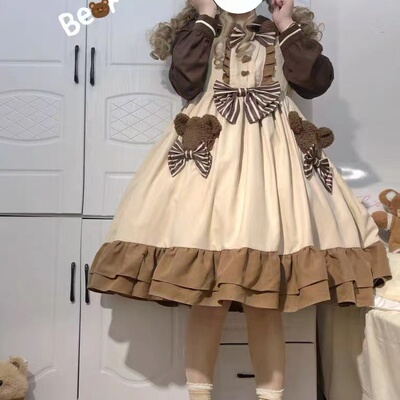 taobao agent Cute small princess costume, slip dress, Lolita style, Lolita Jsk, autumn