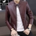 Rich Bird 2019 da nam mới hợp thời trang Slim đẹp trai mùa xuân và mùa thu quần áo xe máy pu leather jacket nam - Quần áo lông thú Quần áo lông thú