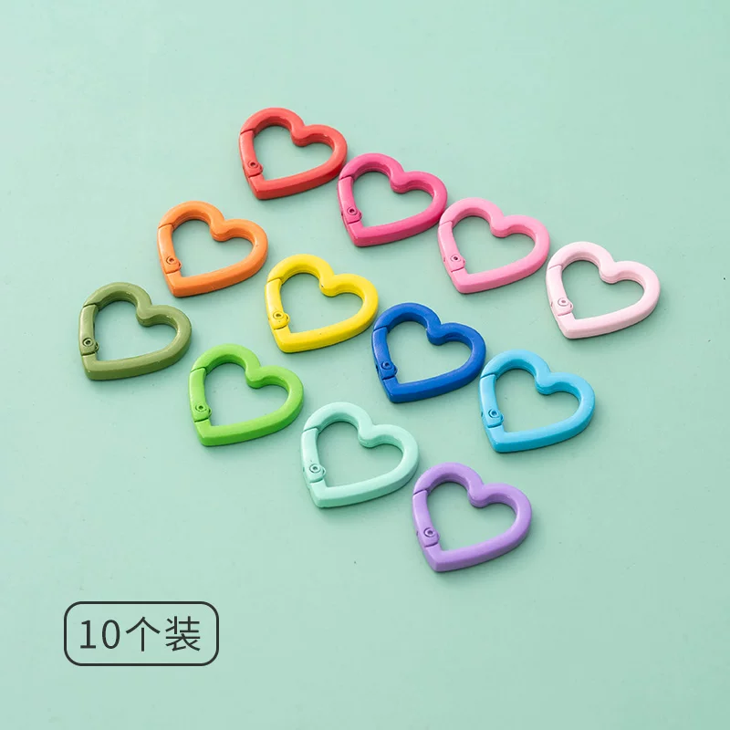Творческая Любовь Открытая пружина, цветной ключодержатель с конфетами - цветная краска, пряжка пружина, аксессуары для подвешивания