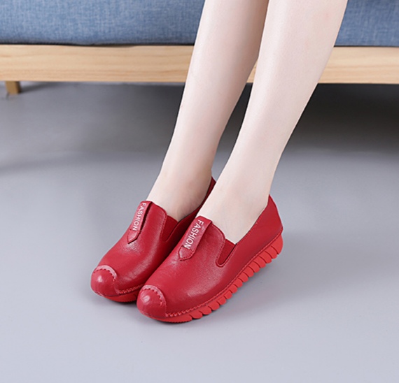 1701 Red2021 Spring and summer Women's Shoes Doug shoes soft sole non-slip pregnant woman Flat bottom Single shoes female comfortable Mom shoes Mountaineering Running shoes