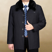 Trung niên và cũ bông quần áo nam mùa đông dày áo của nam giới cơ thể đặc biệt cộng với phân bón XL nam quần áo ông già cotton coat cha