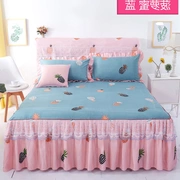 Phiên bản Hàn Quốc của chiếc váy ngủ ren giường phủ giường đơn mảnh Công chúa gió bụi chống trượt giường ga giường