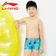 Li Ning Professional Casual Children Boxer Quần bơi Thời trang In Quần short nam Quần áo bơi nam