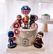 Trang trí bánh Captain America Marvel League of Legends Trang trí q Phiên bản Trang trí bánh Captain America - Trang trí nội thất