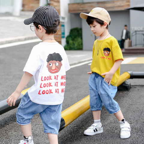 男童夏季短袖套装中大儿童韩版两件套优惠券