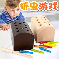 Деревянная магнитная геометрическая интерактивная игрушка, гусеница, раннее развитие, для детей и родителей