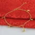 New Shajin Anklet Phiên bản tiếng Hàn của chuông tình yêu đơn giản gợi cảm ngọt ngào Sensen mắt cá chân chuỗi sinh viên trang sức mạ vàng thủy triều - Vòng chân cửa hàng phụ kiện Vòng chân