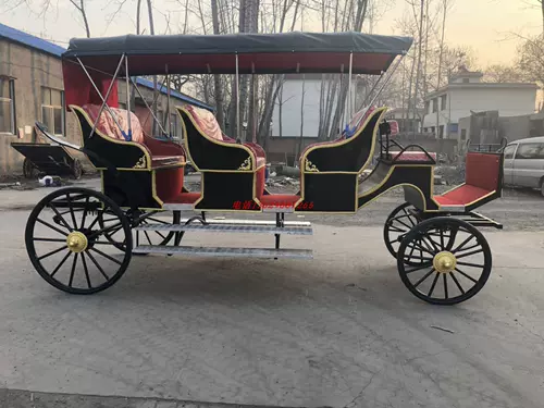 Продажа изысканной туристической туристической перевозки в стиле европейского стиля настоящая каретка живописные места, туристический туризм, туристический свадебный прием пищи.