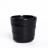 4015-1 Черная скраб-вишневая чашка
