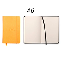 A6 Orange Cover Blank White Inner Page 118078