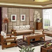 Giá hình chữ L phòng khách 卯 榫 nối sofa lớp hiện đại kết hợp lắp ráp sồi góc đầy đủ rắn gỗ mat căn hộ nhỏ