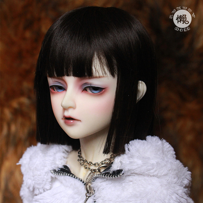 taobao agent BJD men's and girls SD doll daily wig 64 points 3 points Uncle giant baby black and windy straight hair
