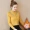Áo sơ mi nữ mùa thu 2018 mới phiên bản Hàn Quốc của áo sơ mi cổ áo cộng với áo sơ mi nhung đáy thủy triều mùa thu dài tay cotton - Áo sơ mi dài tay
