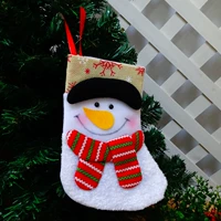 Высоко -громкие бархатные носки снеговик