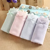 4 hộp quà tặng để xuất khẩu bông thấp eo ladies tam giác đồ lót cotton không có dấu vết sexy thoải mái quần short sinh viên quần xì