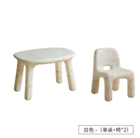 Белая одиночная таблица+стул*2
