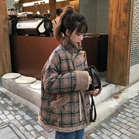 Зимняя цветная удерживающая тепло стеганая бархатная куртка, в корейском стиле, увеличенная толщина, свободный крой