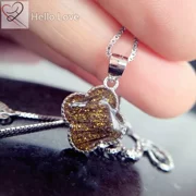 HelloLove sterling bạc clover mặt dây chuyền tóc bé lưu niệm vật liệu tự chế gói sterling bạc mặt dây chuyền tóc bé DIY - Quà lưu niệm cho bé / Sản phẩm cá nhân