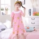 Bộ đồ ngủ cho trẻ em mùa hè mỏng phần cotton ngắn tay cho trẻ em phục vụ tại nhà - Trang phục dành cho cha mẹ và con