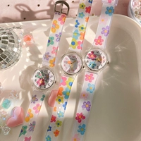 Брендовые японские милые свежие часы в форме цветка для школьников