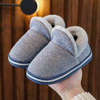 Детские тапочки, демисезонная детская утепленная сумка для обуви подходит для мужчин и женщин, семейный стиль, подходит для подростков