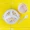 Bộ dao kéo trẻ em đặt đĩa sáng tạo dễ thương bé tấm sứ giả melamine ngăn hộ gia đình thả phim hoạt hình bát cơm - Đồ ăn tối dĩa