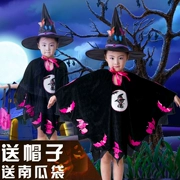 Halloween quần áo trẻ em cosplay bí ngô phù thủy bat ma cà rồng tuyết trắng váy trang phục cô gái
