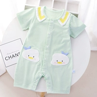 Летняя зеленая куртка из утенка