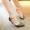 Giày cao gót nữ mùa hè 2018 hè mới đính cườm nhọn giày nữ đế xuồng giày đế xuồng đế xuồng Hàn Quốc