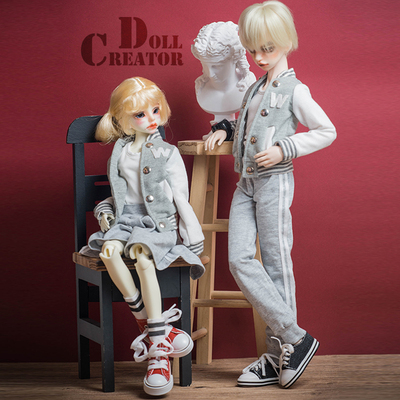 taobao agent [D.C] BJD doll spring autumn sportswear daily suit baby clothing casual baseball service couple MSD 4 points