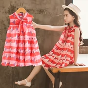 Cô gái ăn mặc 2018 trẻ em mới của công chúa váy mùa hè cô gái vest voan váy Xie Na với đoạn