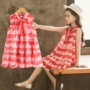 Cô gái ăn mặc 2018 trẻ em mới của công chúa váy mùa hè cô gái vest voan váy Xie Na với đoạn quần áo trẻ em
