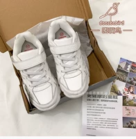 Белая обувь, детская спортивная обувь, нескользящая износостойкая повседневная обувь для отдыха, из натуральной кожи, коллекция 2021