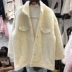 Phiên bản mới của Hàn Quốc lông nhung nước lông vàng một chiếc áo khoác nữ mùa đông lông ngắn lỏng Áo khoác ngắn
