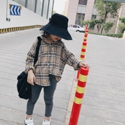 Phiên bản Hàn Quốc của bé gái kẻ sọc áo sơ mi dài tay buông tha 2019 xuân hè trẻ em mới bé trai áo khoác trẻ em - Áo sơ mi