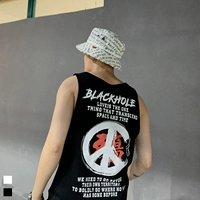 Thief đẹp trai trộm có Fan trẻ em đường phố Nhật Bản cá tính in hình áo sơ mi nam thủy triều Âu và Mỹ mát mẻ thấm mồ hôi - Lót áo thể thao