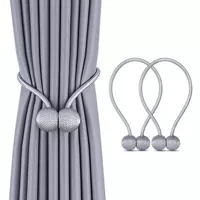 Rèm dây đeo một cặp dây buộc dây khóa, rèm khóa trang trí giường rèm lưu trữ dây thừng nam châm cà vạt cà vạt phụ kiện màn nhựa pvc rèm hạt nhựa phòng thờ