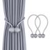 Rèm dây đeo một cặp dây buộc dây khóa, rèm khóa trang trí giường rèm lưu trữ dây thừng nam châm cà vạt cà vạt phụ kiện màn nhựa pvc rèm hạt nhựa phòng thờ Rèm nhựa