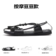 Dép nam La Mã 2019 hè Châu Âu và Mỹ da cá tính dệt Việt Nam giày cỡ lớn Baotou dép nam lái thủy triều - Sandal