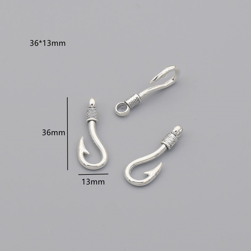 1 HookDIY ornaments parts alloy Retro Ancient silver smiling face Spoon scissors self-control Necklace Earrings Pendants Pendant