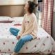 Đồ ngủ nữ mùa xuân và mùa thu cotton dài tay lỏng lẻo Dịch vụ gia đình Hàn Quốc tươi ngọt mùa thu và mùa đông phù hợp với dâu tây - Giống cái
